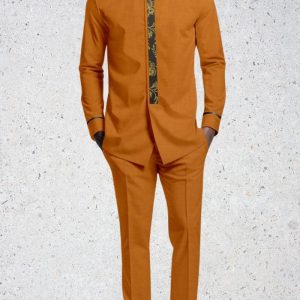 Long Sleeve African Wedding Clothes Set