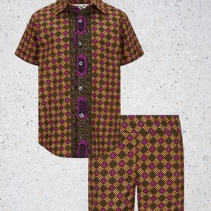 Africanas shirt and shorts set